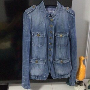 GAP Blue Denim Button-Up Jacket